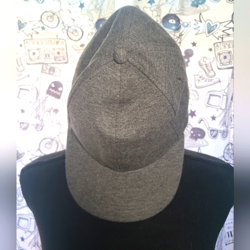 ATMOSPHERE Gray Jersey Cotton One Size Adjustable Adult Sport Activewear Pre Own